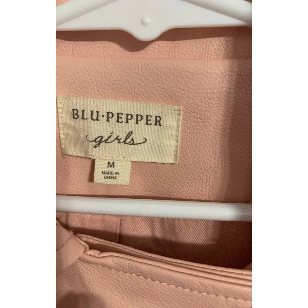 Blu-Pepper Girls Faux Leather Jacket. Size M.